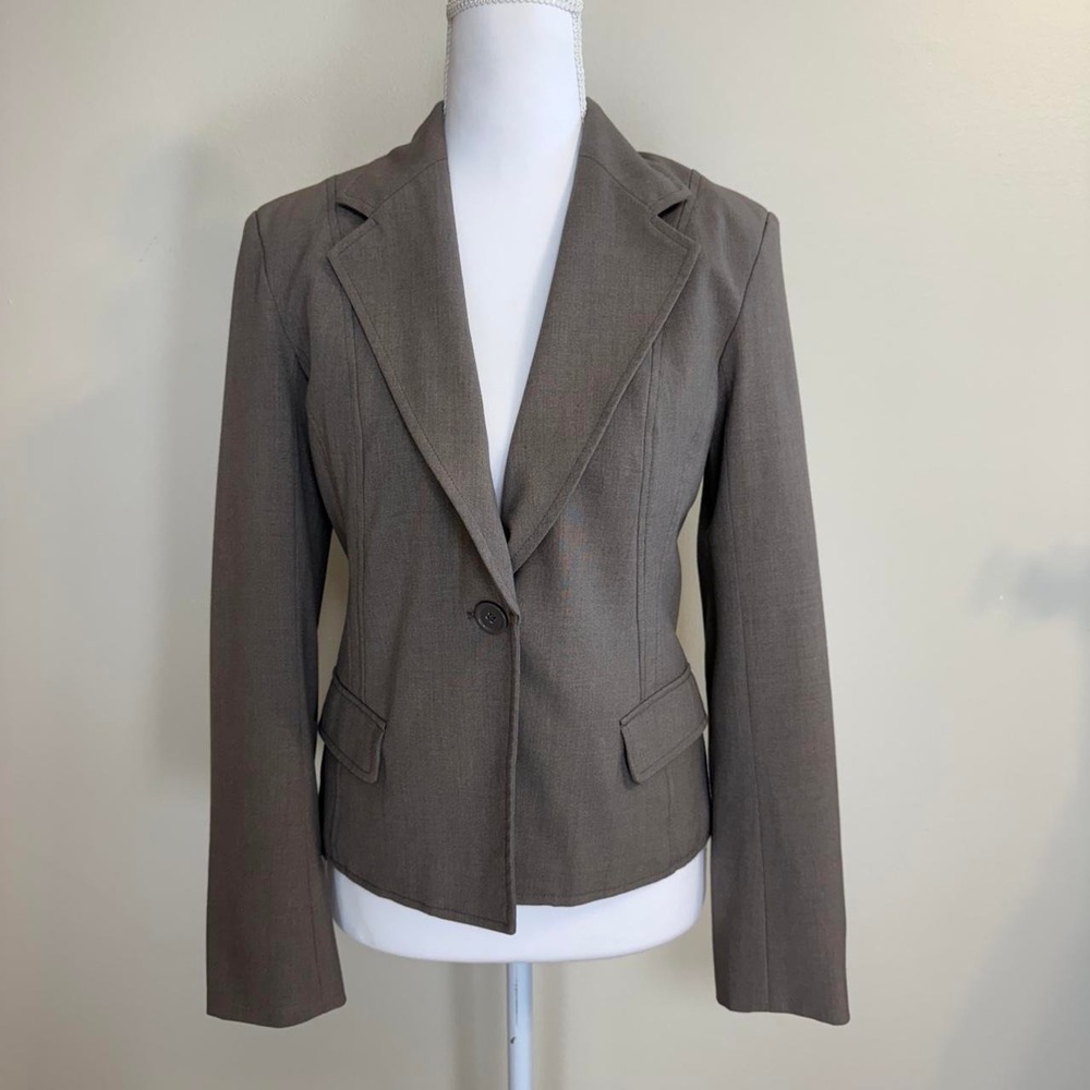Express Single Button Blazer Top Womens 4 Office Siren Corpcore